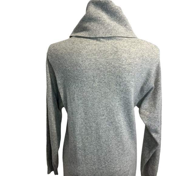 William Kasper California 100% Cashmere Turtle Neck Gray Dress - Picture 6 of 10